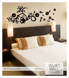 Wandtattoo aus Samt "Amartine"