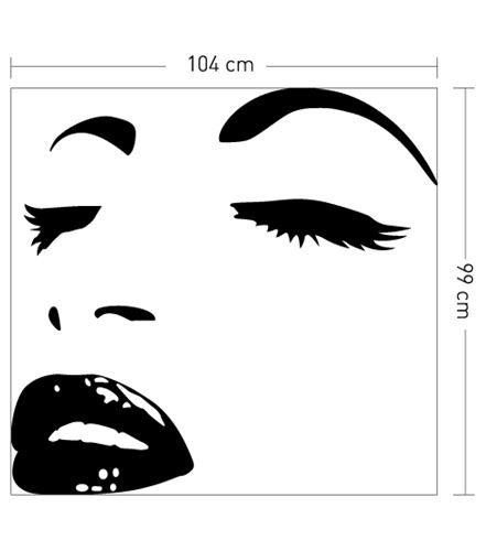 Wandtattoo aus Samt "Temptation"