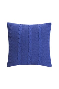 Strick-Kissenbezug mit Zopfmuster, 43 x 43 cm