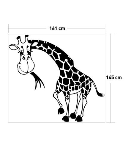 Wandtattoo aus Samt "Giraffe"