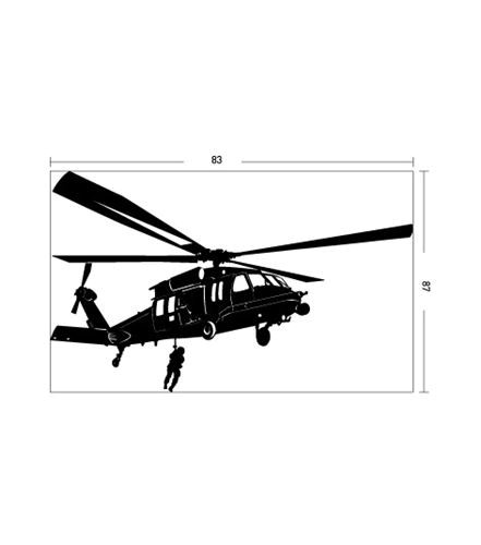 Wandtattoo aus Samt "Aircraft"