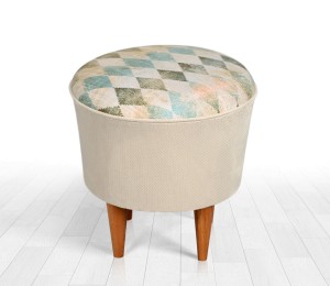 Hocker "Teeing" creme - grün