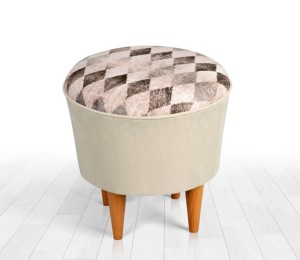 Hocker "Teeing" creme - pink