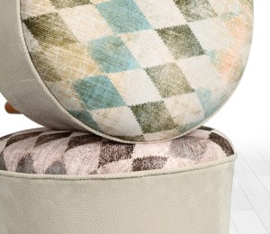 Hocker "Teeing" creme - grün