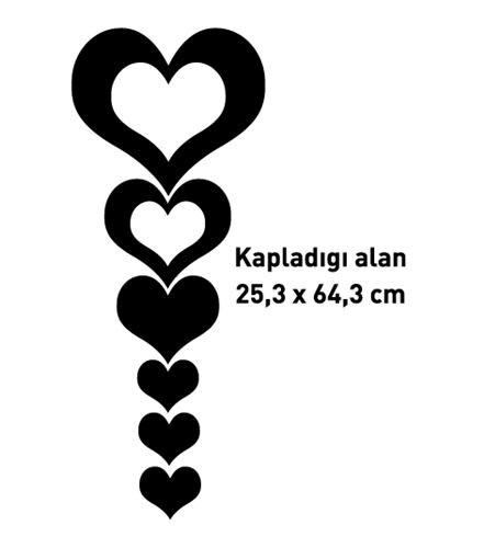 Spiegel-Wandtattoo aus Samt "Dragoste"