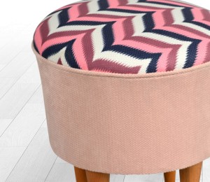 Hocker "Hill" puder (rosa)