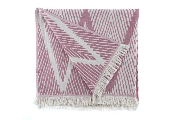 Arty Home Hamamtuch Strandtuch Saunatuch Zigzag Fucsia