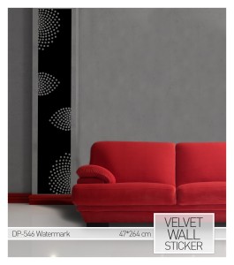 Wandtattoo aus Samt "Watermark"