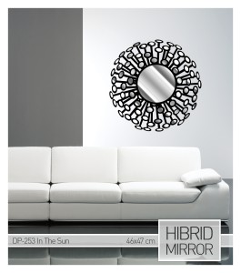 Spiegel-Wandtattoo aus Samt "In The Sun"